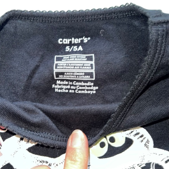 Carter’s 2-pc Glow In The Dark Skeleton Pajama Set | 5T - Picture 7 of 7